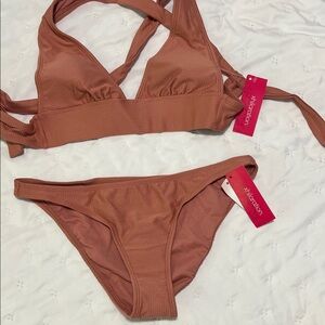 Xhilaration Rust Bikini Set